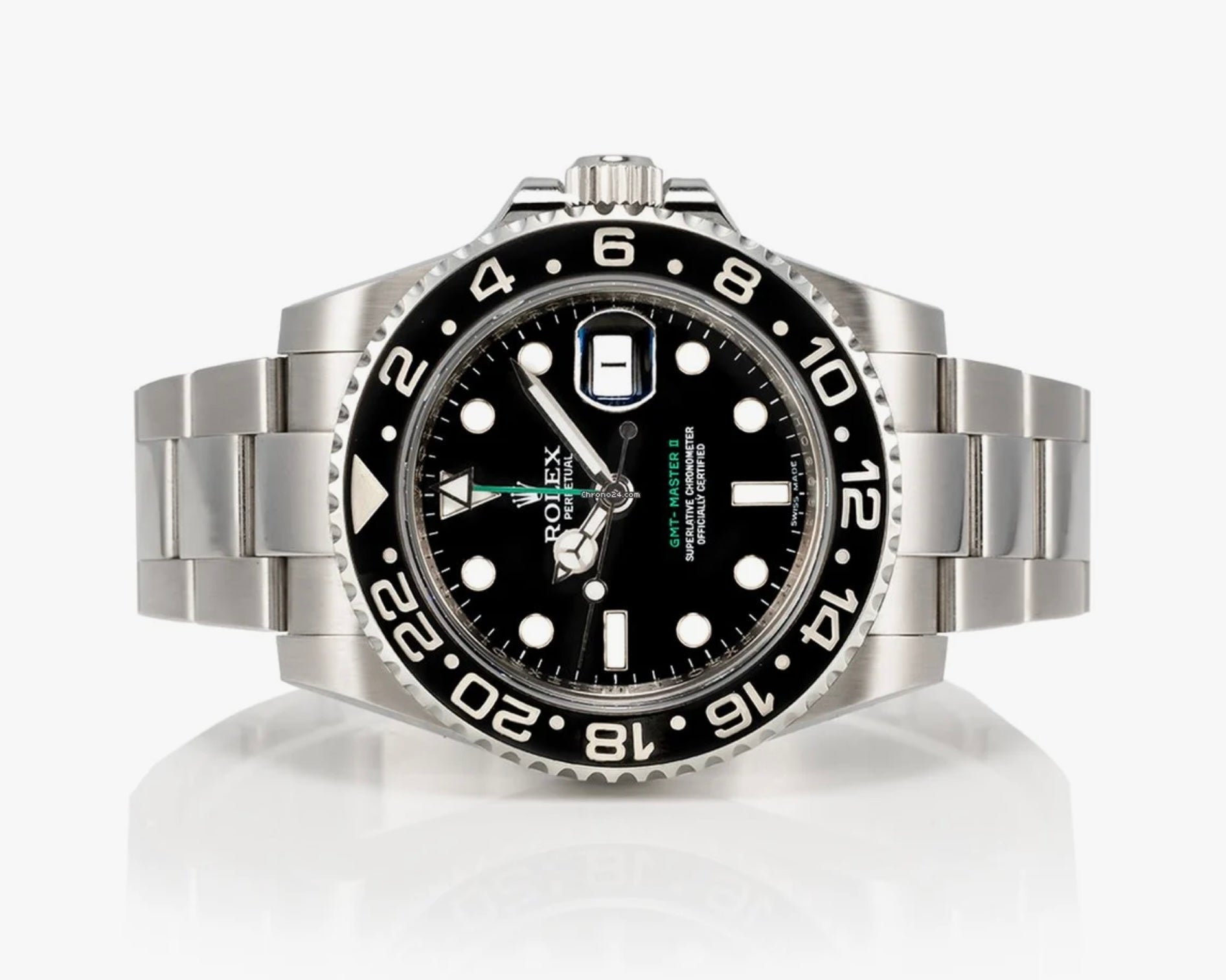 Rolex GMT Master II Black Dial on Oyster 116710LN Complete 2019