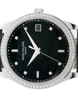 Patek Philippe Calatrava Black Diamond Dial on Strap 5297G-001 Complete 2024