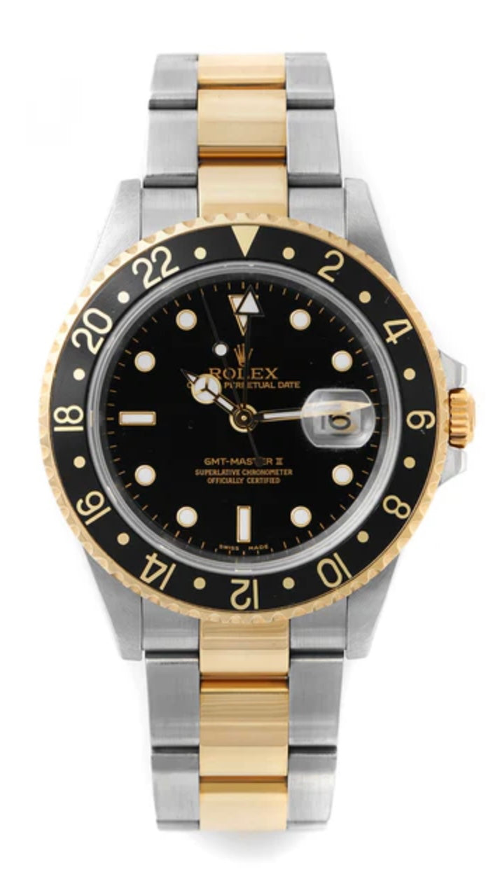 Rolex GMT-Master II Black Dial on Oyster 16713 Complete 2003