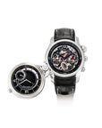 Michael Jordi Heritage Twins Black Dial on Alligator Leather Complete