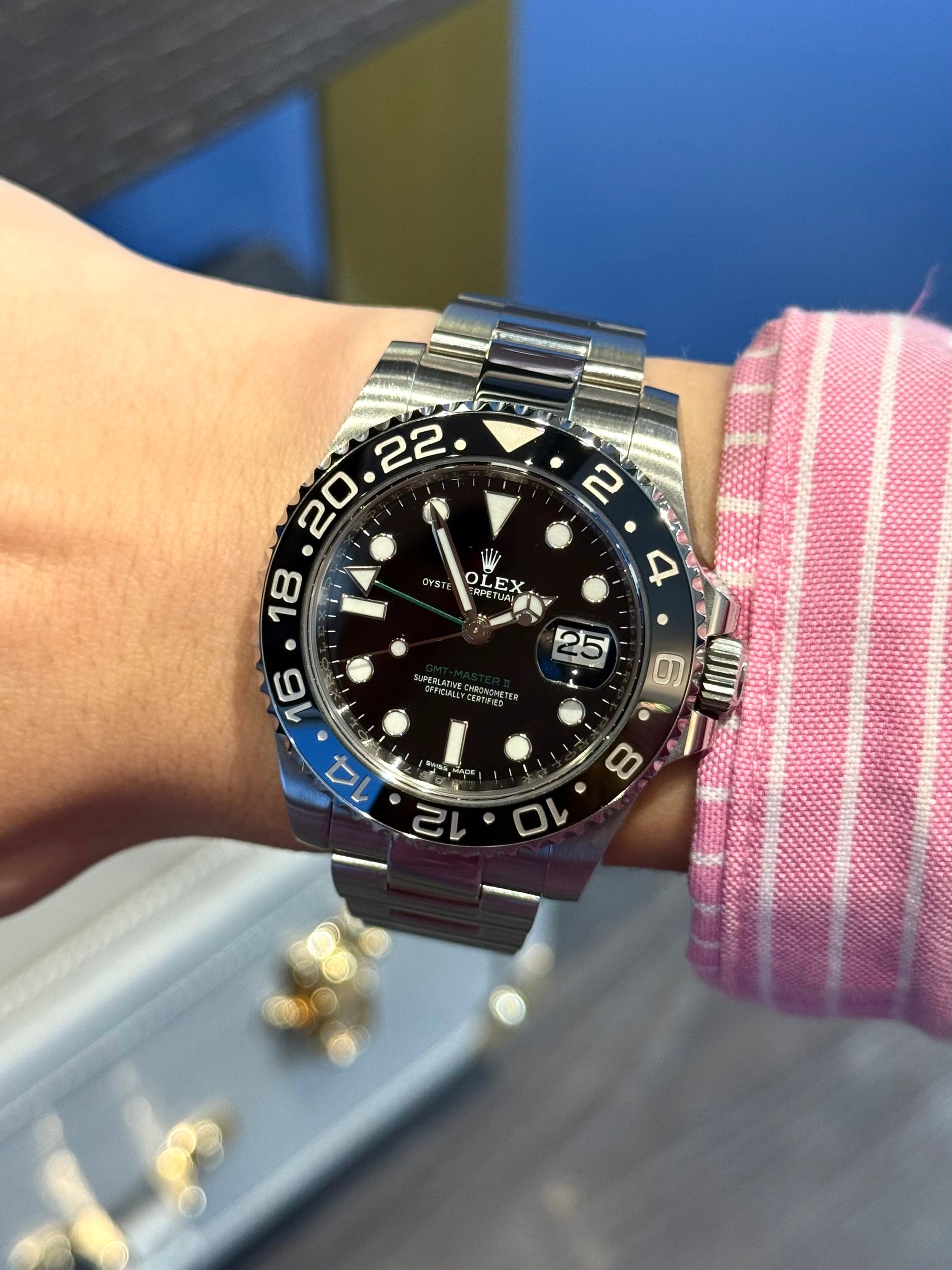 Rolex GMT Master II Black Dial on Oyster 116710LN Complete 2019