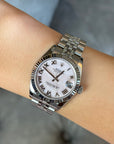 Rolex Datejust Pink Mother of Pearl Roman Dial on Jubilee 178274 Complete 2016