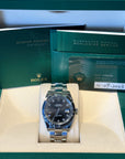 Rolex Datejust 41 Black Diamond Dial on Oyster 126334 Complete 2023