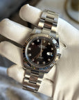 Rolex Datejust 41 Black Diamond Dial on Oyster 126334 Complete 2023