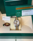 Rolex Datejust Lady Silver Diamond Dial on Jubilee 279383 Complete 2020