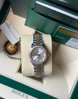 Rolex Datejust Lady Silver Diamond Dial on Jubilee 279383 Complete 2020