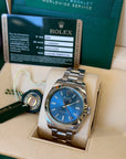 Rolex Milgauss Blue Dial on Oyster 116400GV Complete 2014