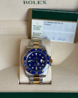 Rolex Submariner Blusey Blue Diamond Dial on Oyster 116613LB Complete 2012