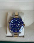 Rolex Submariner Blusey Blue Dial on Oyster 116613LB Complete 2012