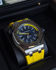 Audemars Piguet Royal Oak Offshore Diver Blue Dial on Rubber Strap 15710ST.OO.A027CA.01 Complete
