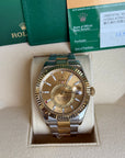 Rolex SkyDweller Champagne Dial on Oyster 326933 Complete 2018