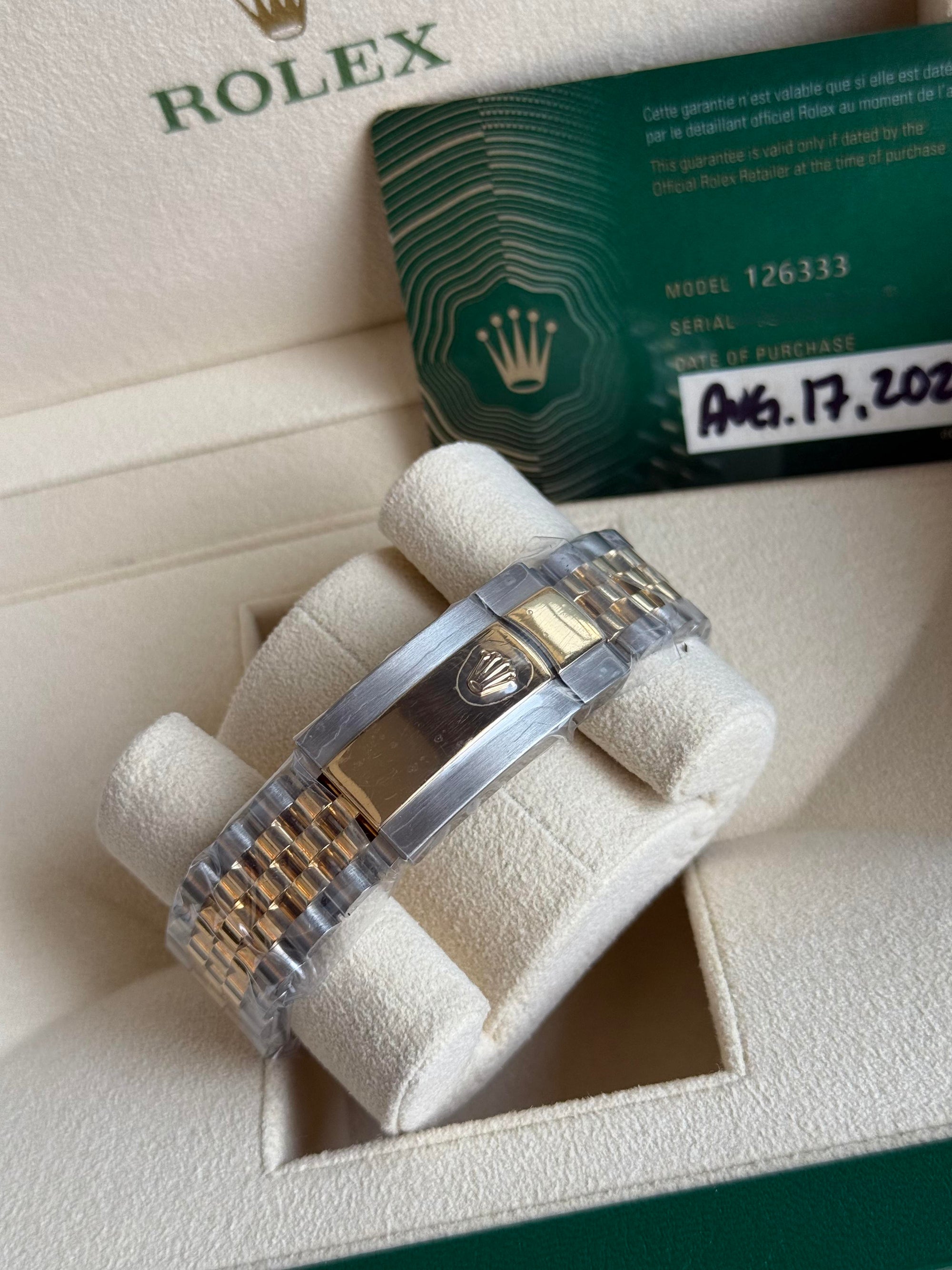 Rolex Datejust 41 Slate Green Roman Dial on Jubilee 126333 Complete 2020