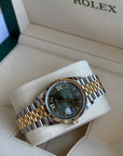 Rolex Datejust Olive Green Roman Dial on Jubilee 126233 Complete 2024