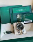 Rolex Datejust Olive Green Roman Dial on Jubilee 126233 Complete 2024