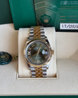 Rolex Datejust Olive Green Roman Dial on Jubilee 126233 Complete 2024
