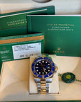 Rolex Submariner Blusey Blue Dial on Oyster 116613LB Complete 2016