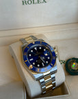 Rolex Submariner Blusey Blue Dial on Oyster 116613LB Complete 2016