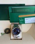 Rolex Datejust 41 Blue Diamond Dial on Oyster 126334 Complete 2017