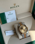 Rolex Datejust 41 Champagne Diamond Dial on Jubilee 126333 Complete 2017