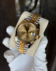 Rolex Datejust 41 Champagne Diamond Dial on Jubilee 126333 Complete 2017