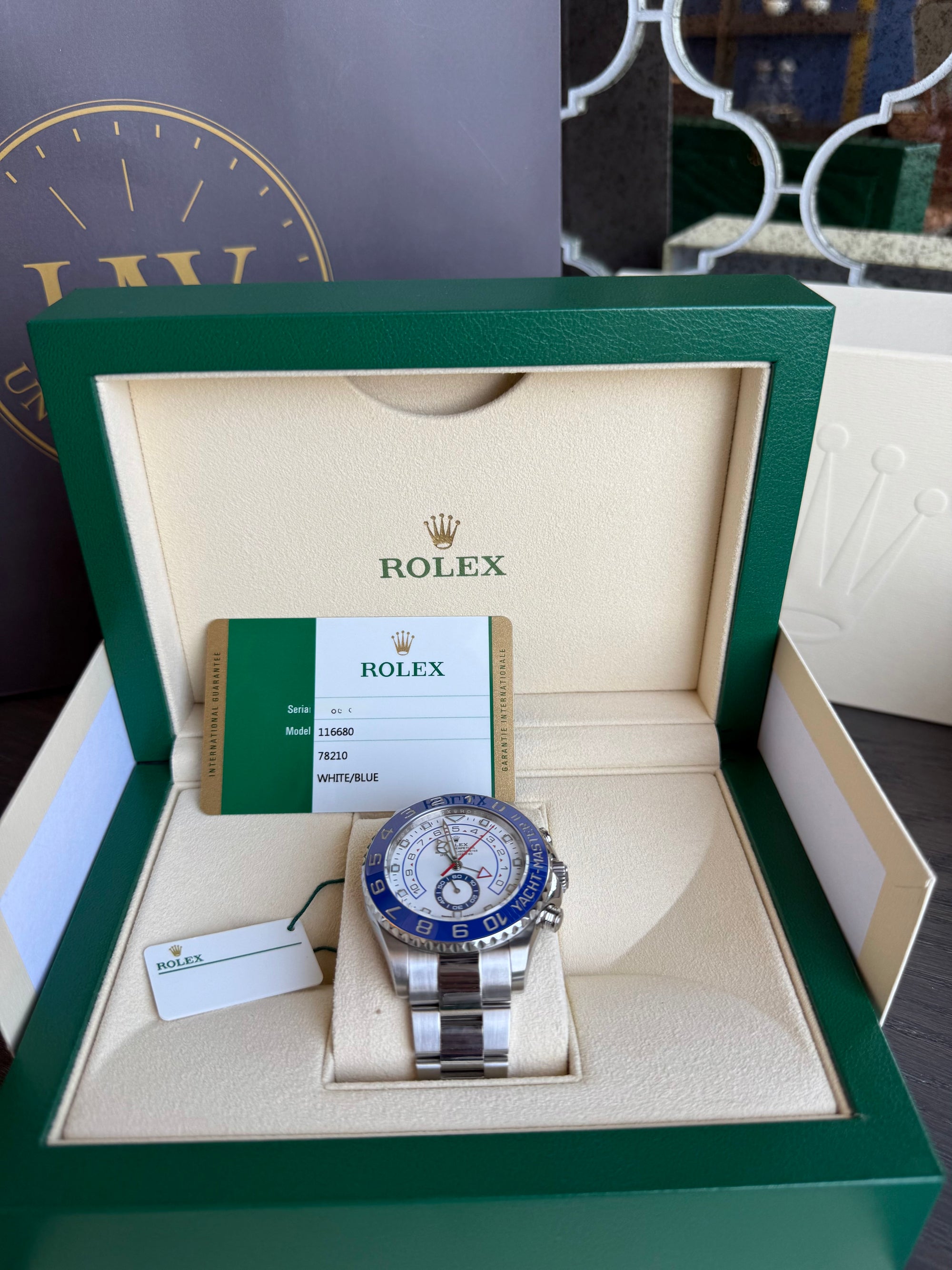 Rolex Yacht-Master II Matt White Dial on Oyster 116680 Complete 2020