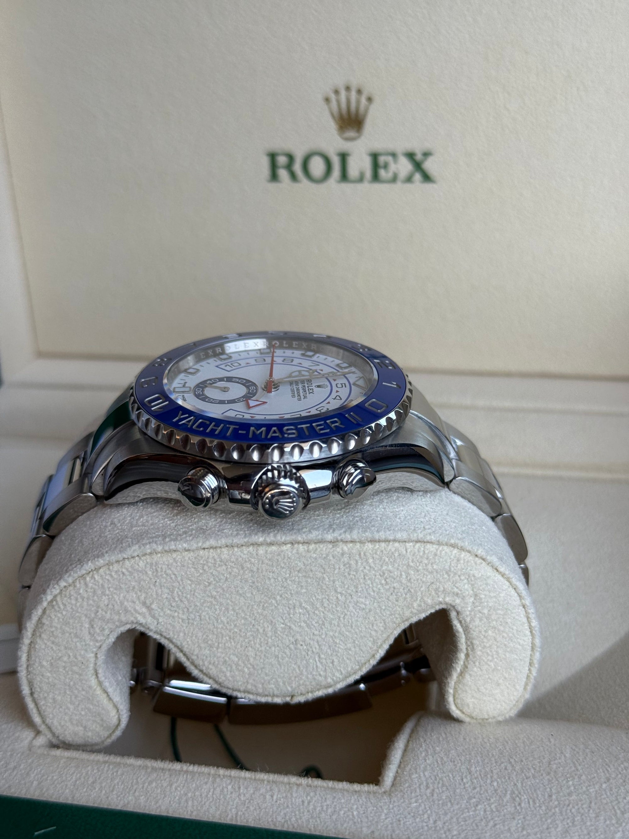 Rolex Yacht-Master II Matt White Dial on Oyster 116680 Complete 2020