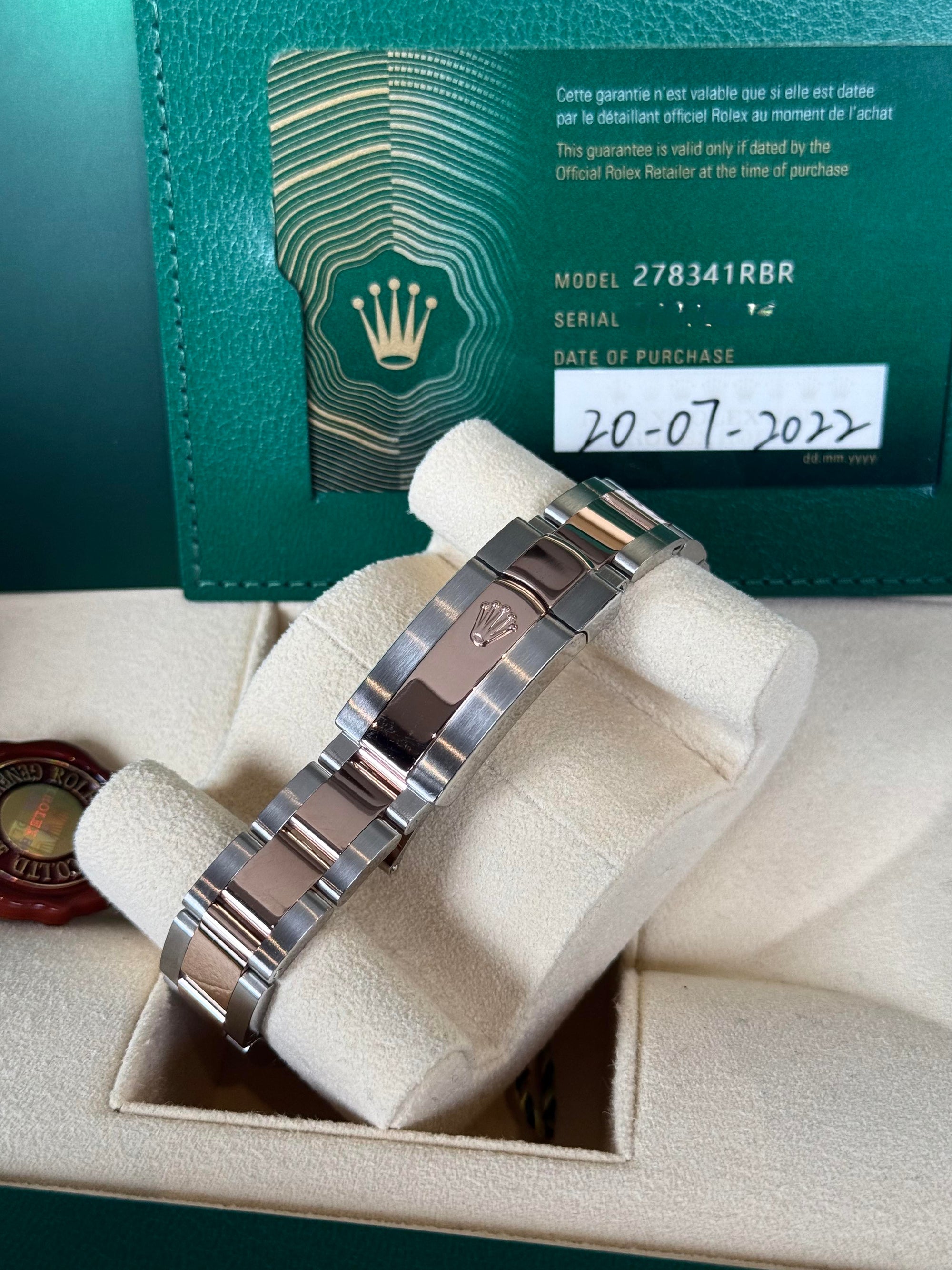 Rolex Datejust 31 Chocolate Diamond Roman Dial on Oyster 278341 Complete 2022