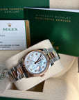 Rolex Datejust White Mother-Of-Pearl Diamond Dial on Oyster 126231 Complete 2019