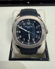 Patek Philippe Aquanaut Night Blue Embossed Dial on Strap 5168G-001 Complete 2018