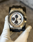 Audemars Piguet Royal Oak Offshore Chronograph Silver Dial on Rubber Strap 26400SO.OO.A002CA.01 Complete 2016