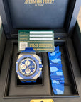 Audemars Piguet Royal Oak Offshore Chronograph Blue Dial on Rubber Strap 26400SO.OO.A335CA.01 Complete