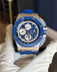 Audemars Piguet Royal Oak Offshore Chronograph Blue Dial on Rubber Strap 26400SO.OO.A335CA.01 Complete