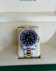 Rolex Submariner Blusey Blue Dial on Oyster 116613LB Complete 2016