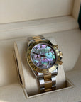 Rolex Cosmograph Daytona Dark Mother of Pearl Roman Dial on Oyster 116523NR Service Papers