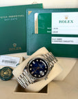 Rolex Day-Date 36 Blue Ombre´ Diamond Dial on President 128239 Complete 2020