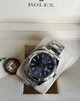 Rolex Datejust 41 Dark Rhodium Index Dial on Oyster 126334 Complete 2018