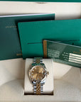 Rolex Datejust 31 Champagne Diamond Dial on Jubilee 178343 Complete 2014