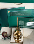 Rolex Day-Date 36 Champagne Diamond Dial on President 118238 Complete 2008