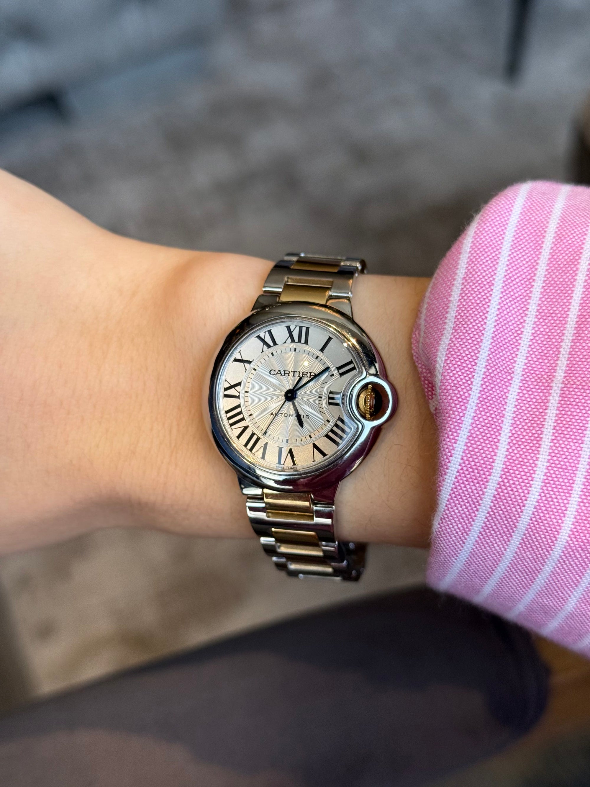Cartier Ballon Bleu White Dial on Bracelet W2BB0002 Complete 2020