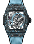 Hublot Shaped Spirit of Big Bang Tourbillon Carbon Sky Blue Dial on Rubber 645.QL.5117.RX Complete 2025