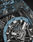 Hublot Shaped Spirit of Big Bang Tourbillon Carbon Sky Blue Dial on Rubber 645.QL.5117.RX Complete 2025