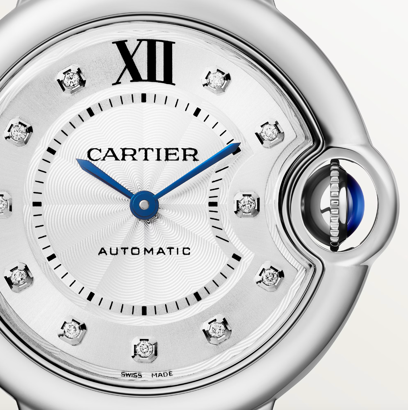 Cartier Ballon Bleu 33mm Silver Dial on Stainless Steel W4BB0021 Complete 2023