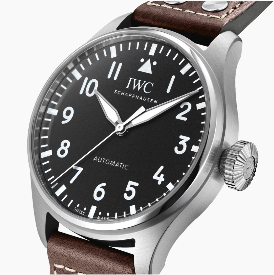 IWC Big Pilot's Watch 43 Black Dial on Leather Strap IW329301 Complete 2022