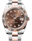 Rolex Datejust 41 Chocolate Diamond Dial on Oyster 126331 Complete 2018