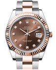 Rolex Datejust 41 Chocolate Diamond Dial on Oyster 126331 Complete 2018