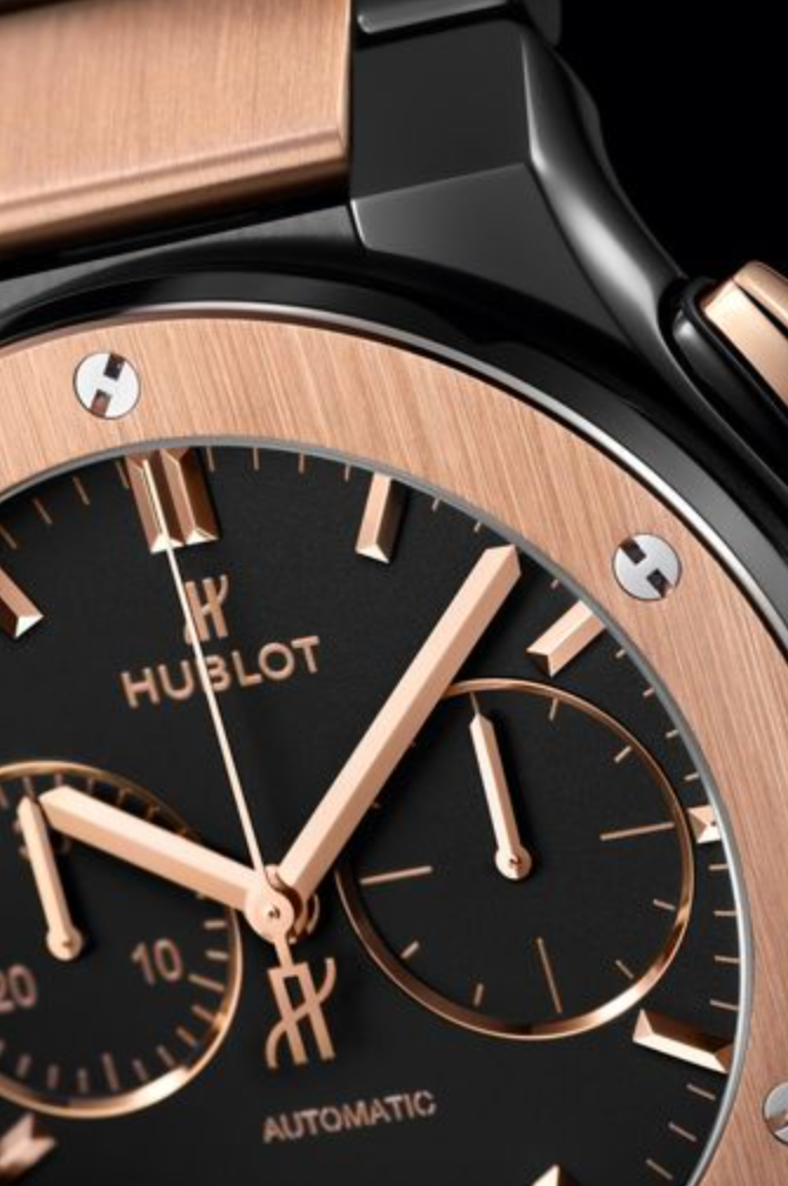 Hublot Classic Fusion Chronograph Black Dial on 18k King Gold/titanium Bracelet 540.CO.1180.CO Complete 2026