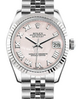 Rolex Datejust Pink Mother of Pearl Roman Dial on Jubilee 178274 Complete 2016