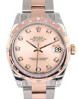 Rolex Datejust 31 Pink Diamond Dial on Oyster 178341 Complete 2012