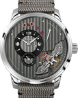 Glashutte Original PanoInverse Galvanized black, Surface fine matt Dial on Fabric 16606042266 Complete 2025