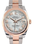 Rolex Datejust 31 Mother of Pearl Roman Dial on Oyster 178241 Card 2014